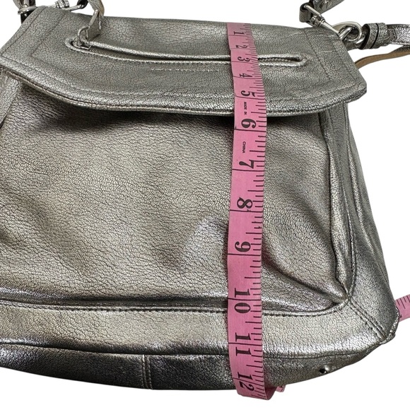 AIMEE KESTENBERG 5th avenue pewter leather crossbody bag purse - Picture 7 of 7